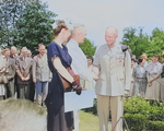 US President Harry Truman decorating General Dwight Eisenhower with the Distinguished Service Medal, Washington DC, United States, 18 Jun 1945, photo 5 of 6