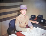 Colonel Oveta Hobby at her desk, 1940s