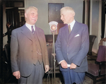 Norwegian Foreign Minister Halvdan Koht and US Secretary of State Cordell Hull, State Department, Washington DC, United States, 27 Oct 1937