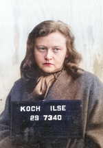 Mug shot of Ilse Koch, circa 30 Jun 1945