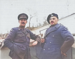 Lieutenant General Wladyslaw Anders and Lieutenat General Oliver Leese, Italy, 1944