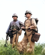 Lewis Puller between between Inchon (Incheon) and Yongdungpo (Yeongdeungpo), Korea, Sep 1950