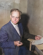 Joachim von Ribbentrop in imprisonment, Nürnberg, Germany, 26 Nov 1945