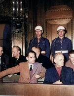 Rudolf Heß and Joachim von Ribbentrop at Nürnberg, Germany, 1946