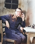 Otto Skorzeny in prison, Nuremberg, Germany, 24 Nov 1945