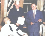 Chinese Ambassador Song Ziwen and US President Franklin Roosevelt at the White House, Washington DC, United States, May 1943