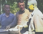 US General Stilwell discussing tactics with Chinese Generals Sun Li-jen and Liao Yaoxiang, Burma, Mar 1944