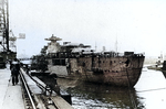 Bismarck fitting out at Hamburg, Germany, 10-15 Dec 1939, photo 4 of 4