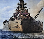 Stern view of the Bismarck, 1940-1941