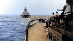 Bismarck and Prinz Eugen conducting refueling exercises, Apr-May 1941