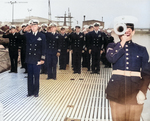 Decommissioning of USS Blackfin, Mare Island Navy Yard, California, United States, 19 Nov 1948