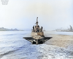 Stern view of USS Boarfish off Mare Island Navy Yard, Vallejo, California, United States, 9 Aug 1946