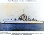 Devonshire as seen in an issue of The Naval and Military Record, photo taken circa 1929