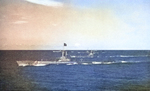 USS Flying Fish and other submarines en route to Pearl Harbor, US Territory of Hawaii, 1-4 Jul 1945