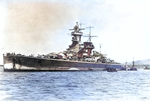 Admiral Graf Spee anchored off Montevideo, Uruguay, circa 13-16 Dec 1939, photo 1 of 2