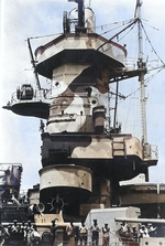 Close-up view of the port side of Admiral Graf Spee