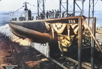 Launch of submarine Grayback, Groton, Connecticut, United States, 31 Jan 1941