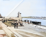 Recommissioning ceremony of Guitarro, Mare Island Naval Shipyard, California, United States, 15 May 1954