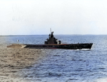 Submarine Gunnel at sea off Groton, Connecticut, United States, 17 May 1942