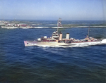 Dewey and Hull maneuvering off San Diego, California, United States during an demonstration with US Navy Destroyer Squadron 20, 14 Sep 1936