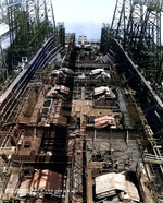 Battleship Iowa under construction, New York Navy Yard, New York, United States, 27 Jun 1941