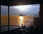 USS Iowa underway off Wonsan, Korea, 27 Apr 1952