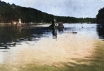 A Kairyu-class submarine partially submerged, circa Oct-Dec 1945; copied from the US Naval Technical Mission to Japan Report S-01-7, Jan 1946, pg 124, fig 134