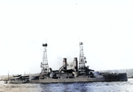 USS Mississippi, probably on the Hudson River off New York, New York, United States, 3 Oct 1911