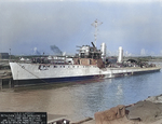 Laffey fitting out at the Bethlehem Steel Company shipyard, San Francisco, California, United States, 3 Jan 1942; note San Francisco