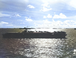 USS Langley, USS Hornet, and other warships at Ulithi, Caroline Islands, 30 Oct 1944