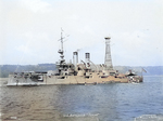 USS Idaho in the Hudson River off Fort Lee, New Jersey, United States, 1909