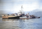 USS Luce in camouflage Measure 32, Design 18D, 1944