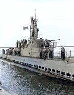 USS Manta at Pearl Harbor, US Territory of Hawaii, 10 Sep 1945, photo 1 of 2