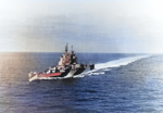 USS Miami underway, 27 Apr 1944