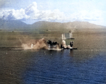 Musashi and a destroyer under attack, Battle of the Sibuyan Sea, 24 Oct 1944, photo 1 of 2