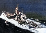 USS North Carolina underway in Puget Sound, Washington, United States, Sep 1944