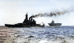 USS North Carolina and USS Hornet, Jan 1942