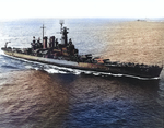 USS North Carolina off US Territory of Hawaii, 27 Mar 1943