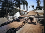 USS North Carolina at New York Navy Yard, Brooklyn, New York, United States, Feb 1942