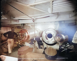 Breech of after turret 13-inch guns aboard USS Oregon, circa 1898