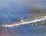 Submarine Parche underway, 4 Nov 1943