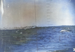 Wotje Atoll, Marshall Islands seen through the periscope of USS Pollack, mid-May 1943