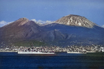 Preston and Irwin anchored off Naples, Italy, circa 1955