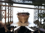 Launching of carrier Ranger, Newport News, Virginia, United States, 25 Feb 1933. Photo 1 of 2.