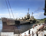 USS San Diego at Yokosuka Naval Base, Japan, 30 Aug 1945, photo 2 of 2