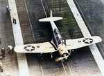 SB2U-1 Vindacator dive bomber of VB-3 squadron aboard USS Saratoga, 1938