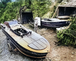 Captured Shinyo special attack boat, late 1945