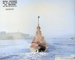 Stern view of USS Sunfish off Mare Island Navy Yard, Vallejo, California, United States, 26 Jul 1945