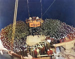 Boxing match held on board battleship Texas during Battle Fleet maneuvers, off Panama, 1923