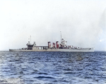 Vincennes making 10.74 knots during trials off Rockland, Maine, United States, at 1258 on 12 Jan 1937